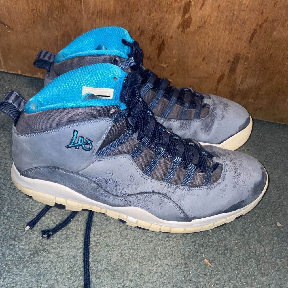 Jordan 10 Retro Los Angeles 2016 Sneakers 310805-404 Men Size 13